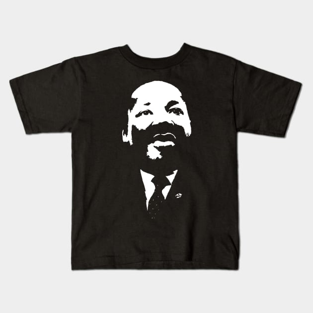 Martin Luther King Jr. Aka MLK 28B (マーティン・ルーサー・キング・ジュニア。) African American Baptist minister and activist Kids T-Shirt by FOGSJ